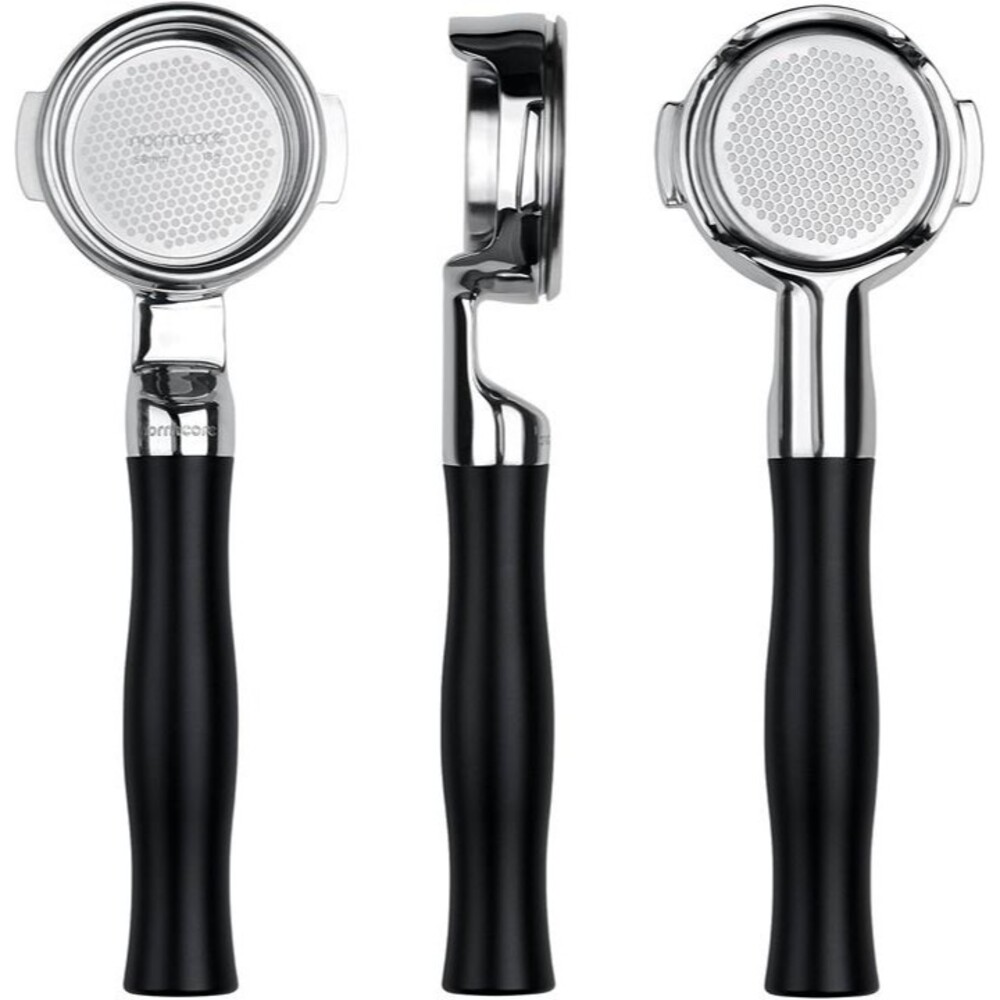 Normcore 58 mm Silm Bottomless Portafilter, Naked Portafilter with Black